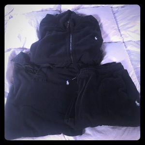 Black Polo Ralph Lauren Tracksuit with polo shirt